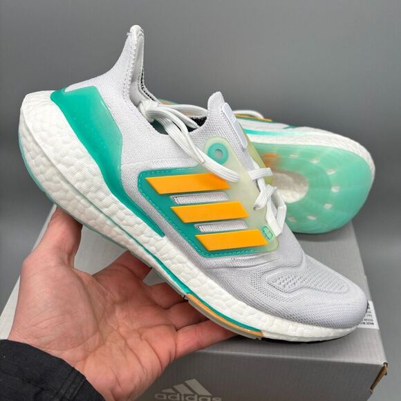 adidas Other - Adidas Shoes White UltraBoost 22 Running Sneakers Miami Dolphins GX5463 Mens 8